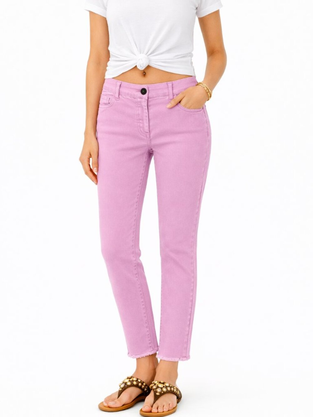 NEW 🇮🇹 Sportalm ENNA Trousers – Made in Italy – Mauve Pink Pants Size 6 – NWT